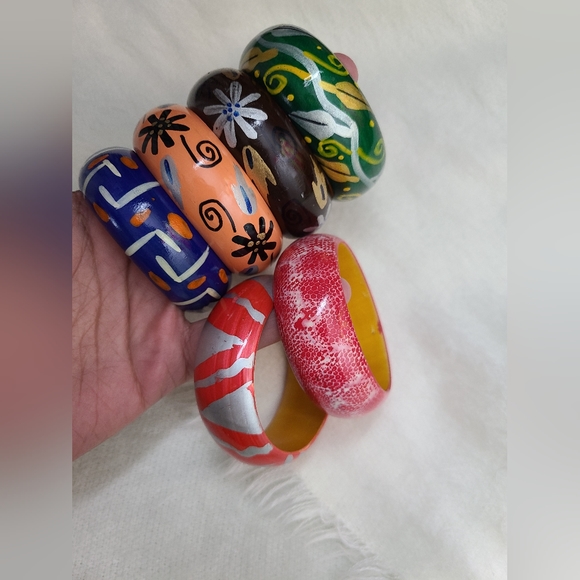 Set of 6 Bangles Size 2.2" - Picture 3 of 4